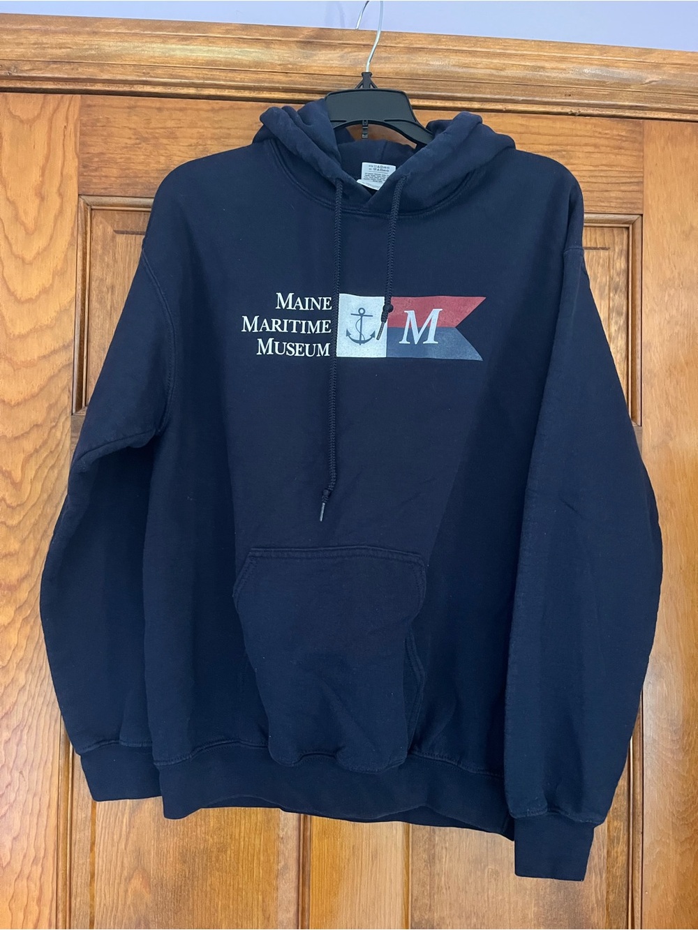 Gildan Navy Pullover Hoodie with Maritime Logo